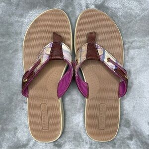 Sperry Top-Sider Plaid Flip Flop Sandals Women's Size 7 1/2